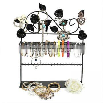 elegance black colour hand chain jewelry display