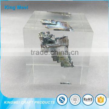 China Factory Clear Acrylic Craft Cube Paperweight photo-3
