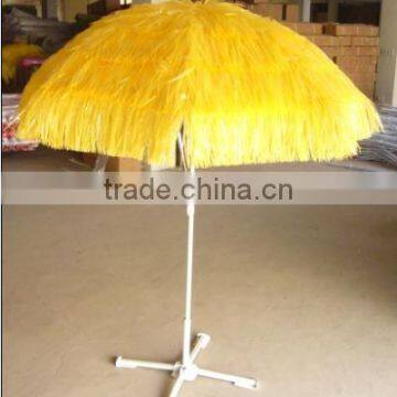 Outdoor Beach Grass Rope Crank Patio Umbrella CK1004