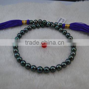 Wholesale 14-15mm Peacock Green Tahitian Pearl Strands photo-3