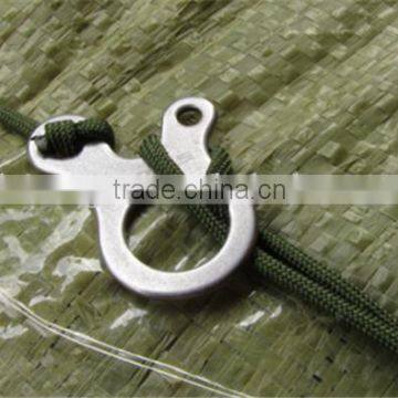 Outdoor Emergency Survival Stainless Steel 3 Hole Rope Knotting Buckle photo-6