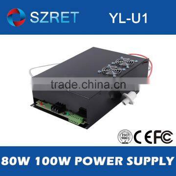 Stable laser power supply Yongli YL-U1 for Yongli ultra type A2 A4 80W 100W CO2 laser tube