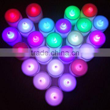 Hot Wholesale Wedding Decoration Mini Colorful Changing Fickering LED Romantic Candle Light photo-3