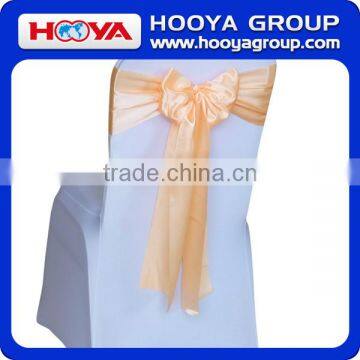 2015 Popular Selling Party Decoration Self-tied Beautiful Shiny Satin Chair Sash for Wedding photo-2