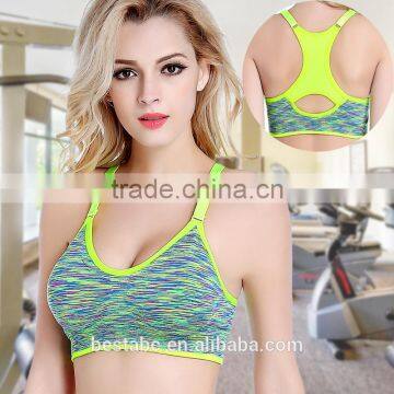 Breathable Sport bra women Nylon/Polyester/Spandex Material cheap wholesale sports bra