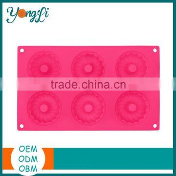 Non - Stick Dishwasher Safe Mini Ring Shape Silicone Cake Mold photo-3