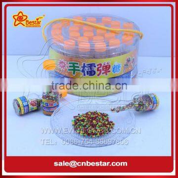 Plastic Grenade Bottle with Mini Colorful Hard Candy