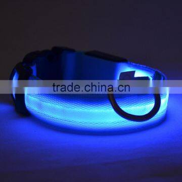 6 Colors S M L L Size LED Light Up Dog Pet Night Safety Bright Flashing Adjustable Nylon Collar photo-3