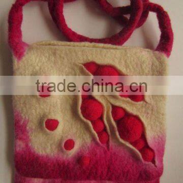 Best Selling Eco-friendly Handmade Decorated Felt Hand-bag