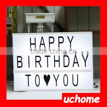 UCHOME Led Slim Light Box Photo Movie Cinema Light Box Cinematic Letters Light Box photo-3