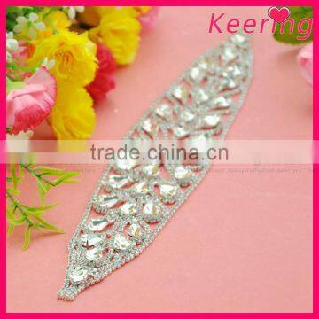 fashion newest design high quality fancy style rhinestone embellishments for wedding dresses