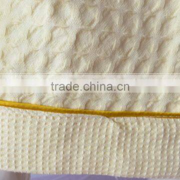 Yellow Cotton Waffle Fabric Bathrobe Hotel Bathrobe Dressing Gowns for Women Long Hotel Bath Robe Pajamas Longue photo-3