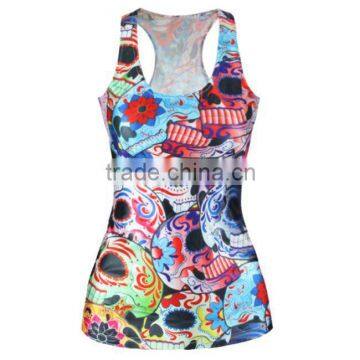 Cheap Custom Dye Sublimated Dry Fit Sleeveless Shirt
