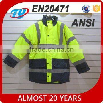 hi vis yellow jacket safety