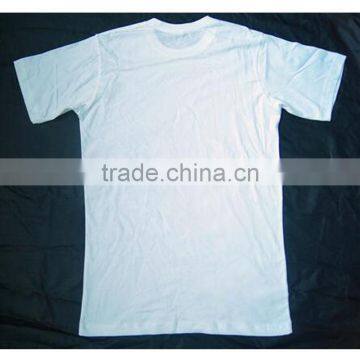 bulk plain dyed round neck t shirt stock white