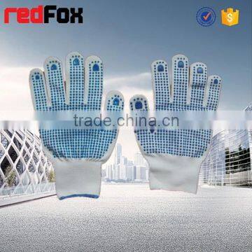 100% Polyester Knitted Double Palm Safety Work Glove photo-3