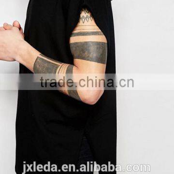 Men Logo Custom Oversized 100% Cotton Black Hooded T-shirt for Promotion photo-3