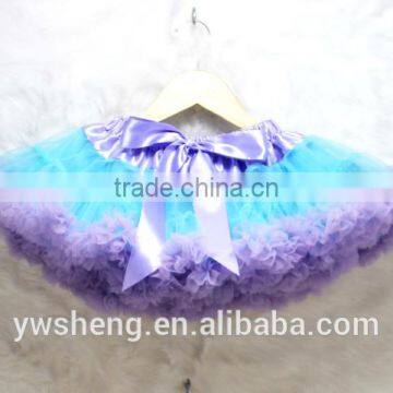 Fashion Baby Girls Two-tone Fluffy Chiffon Princess Ballet Dance Tutu Pettiskirt photo-2