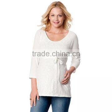 Hot sale cheap pregnancy cotton blouse wholesale maternity clothing