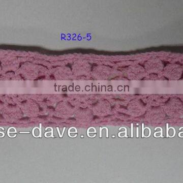 Wholesale cotton yarn flower crochet headbands for women