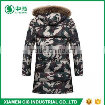 2017 Latest Design Fashion Winter Outdoor Overcoat Mens Camo Long Down Coat photo-5