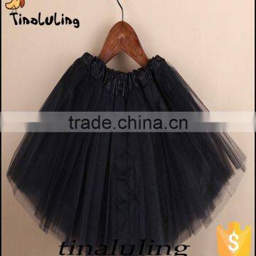 classic black ballet tutu costumes children 3 layers tulle skirts kids wears baby tutu