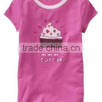 Girls Pink t Shirts With Print photo-1