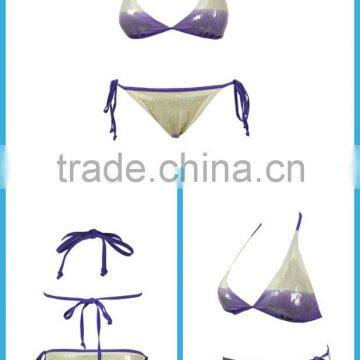 Sexual Popular Shiny Sequin Girls Swimwear Bikinis Two Pieces photo-6