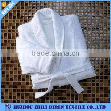 Hot Sale White 100% Cotton Terry Hotel Robe, Luxury Bath Robe photo-2