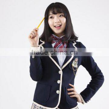 China Factory Price Juqian School Uniform Blazer Custom School Uniform Suit Designs