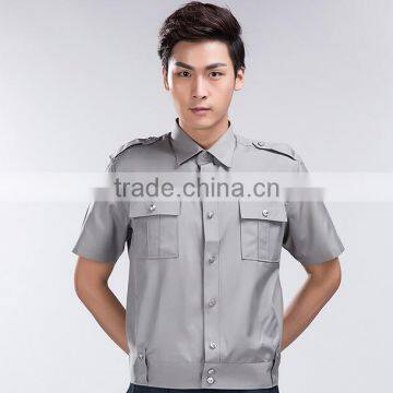 Big Discount OEM design Short Sleeve Security Guard Uniforms In Guangzhou Wholesale