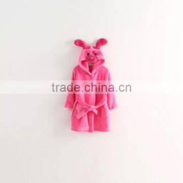 Wholesale Low Price Coral Fleece Printed Animal Hood Kids/children Bathrobe photo-5