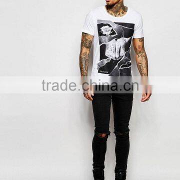 Guangzhou Shandao New Arrival Men 180g 95% Cotton 5% Spandex Summer Short Sleeve T Shirt Tattoo photo-4