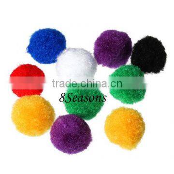 Round Mixed Handmade Terylene Pom Pom Ball For DIY Knitting 19mm-21mm