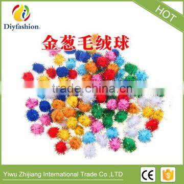 20mm Handmade Art Toys Chenille Stems Bendaroos Christmas Plush Ball Hair Root Diy Children Toys Gifts photo-3