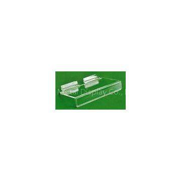 Custom Shop Display rack Accessories slatwall clear acrylic shelf silk screen
