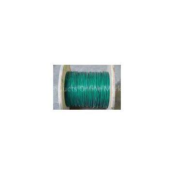 Green 3mm 304 PVC Coated Stainless Steel Wire Rope 7x7 With BS / ASTM / JIS