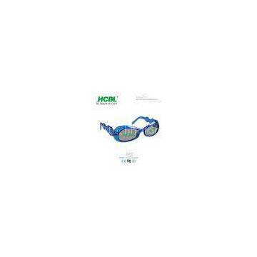 Cute Deep Blue Frame Kid 3D Glasses / Eyeglasses For Passive 3D TVs