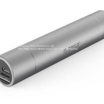 2600mAh Premium Aluminum Ultra Slim Lipstick-Sized Portable Charger Power Bank Backup Battery