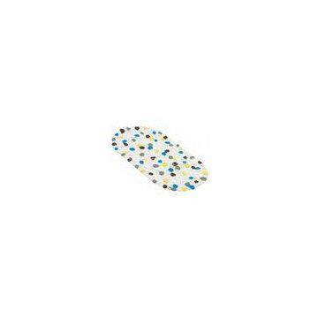 Modern Small non slip PVC Bath Mat Random Stone Pattern 36*70CM