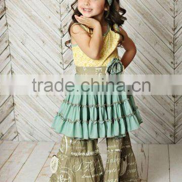 summer girls clothing mustard pie remake children clothes sets