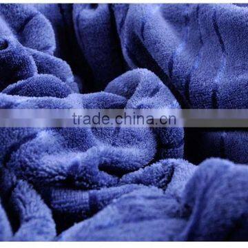 Hot Sale Wholesale Hometextile Bedding Sheet Set China Factory 100% Polyester Ultra Soft Fabric Solid Coral Fleece Blankets photo-5