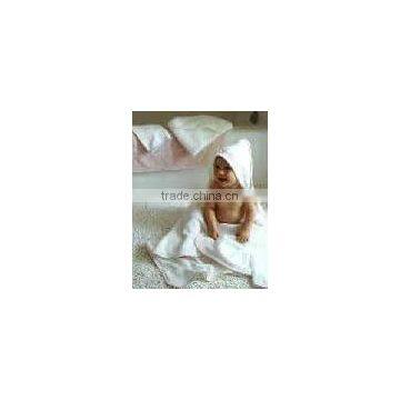 75x75cm pure bamboo fiber hooded baby towel