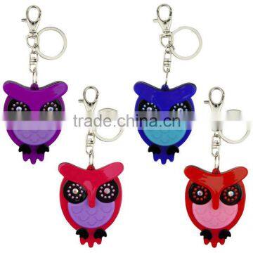 Key Chain Dubaa Fashion 2015,ODM/OEM Fashion Acrylic Owl Keyrings Wholesale