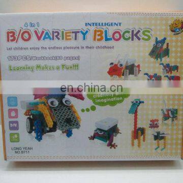 2014 B/O building block car and animal series play set supplier