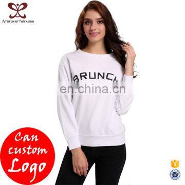 Women White 100% Cotton Hoodies