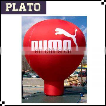 Large helium balloon for sporting advertising/red standing balloon for promotion