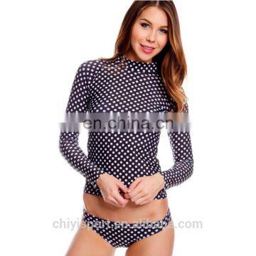 oem printed rashguard for women sun-protective long sleeves rashguards