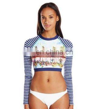 OEM sublimation women rash guard 2016