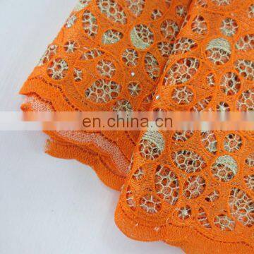African Wedding Chemical LaceNigeria Party Dress LaceWholesale Guipure Lace Round Shape photo-4